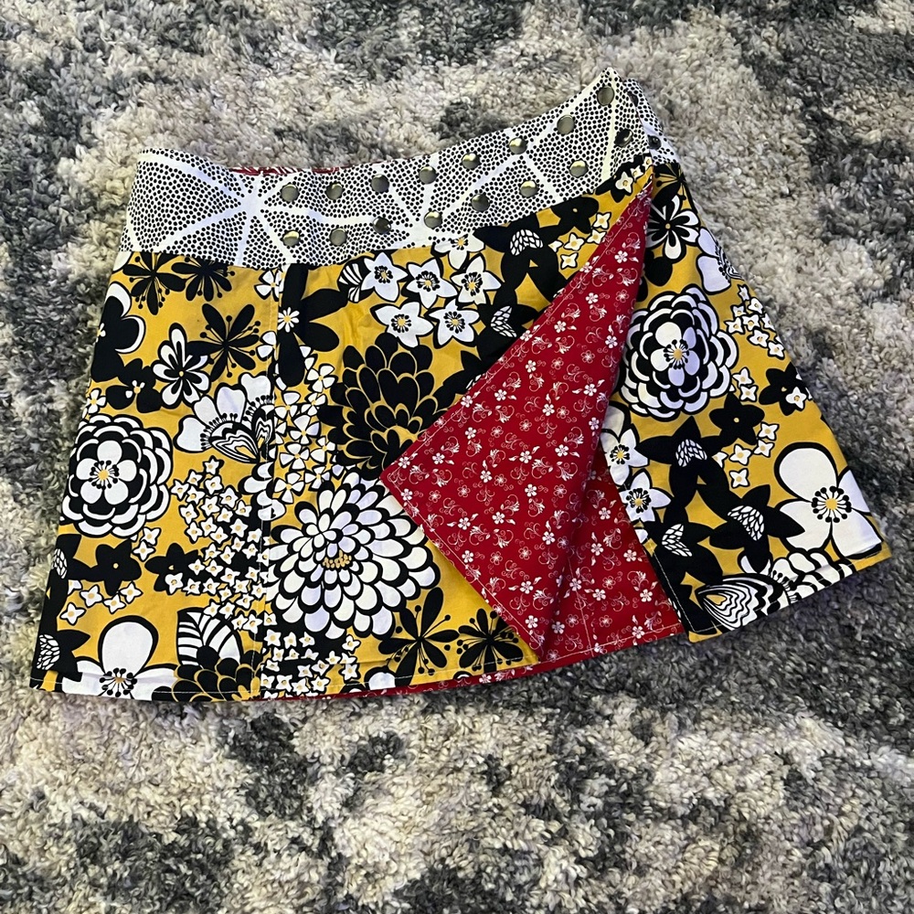 Hand sewn adjustable miniskirt